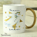 Personalised The Snowman Let it Snow Gold Handed Mug - The Gift Cabin UK