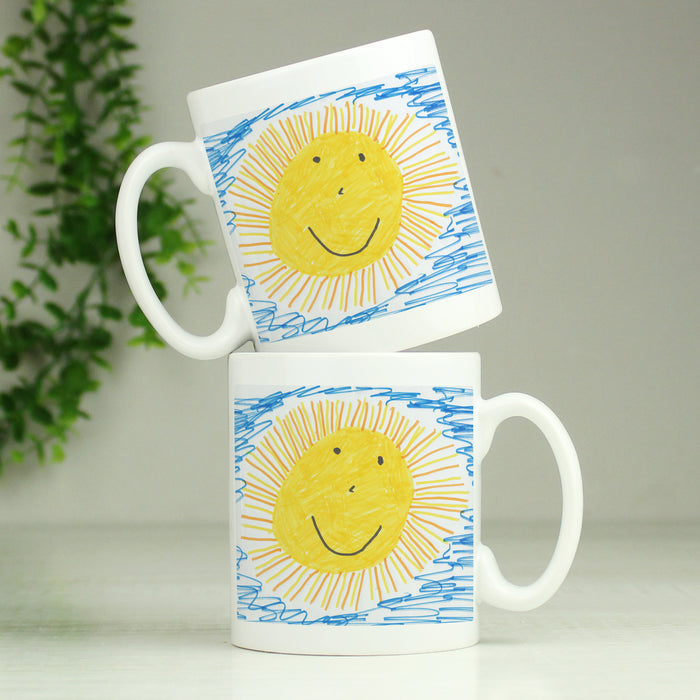 Personalised Childrens Drawing Photo Upload Mug - The Gift Cabin UK