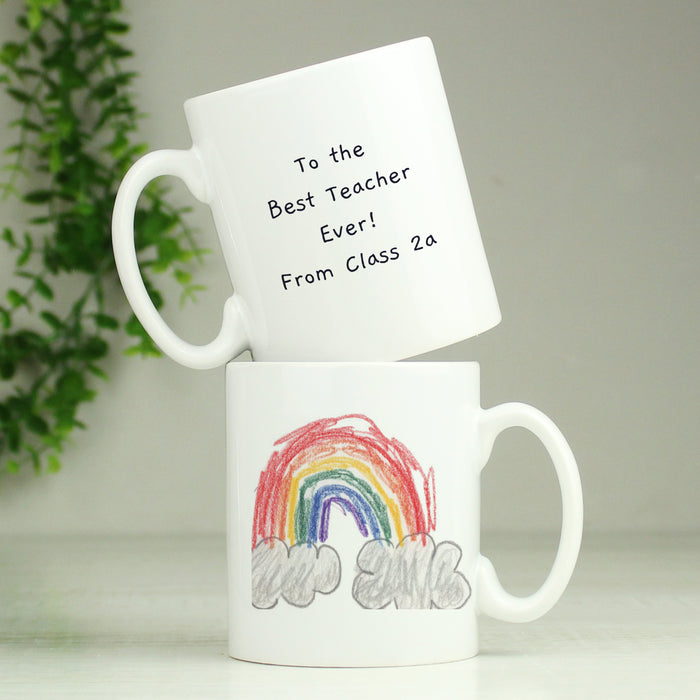 Personalised Childrens Drawing Photo Upload Mug - The Gift Cabin UK