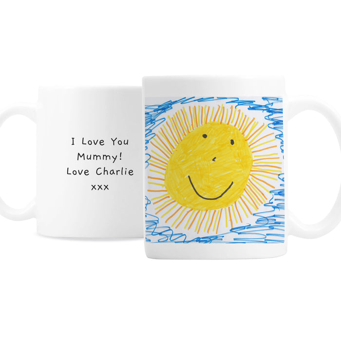 Personalised Childrens Drawing Photo Upload Mug - The Gift Cabin UK