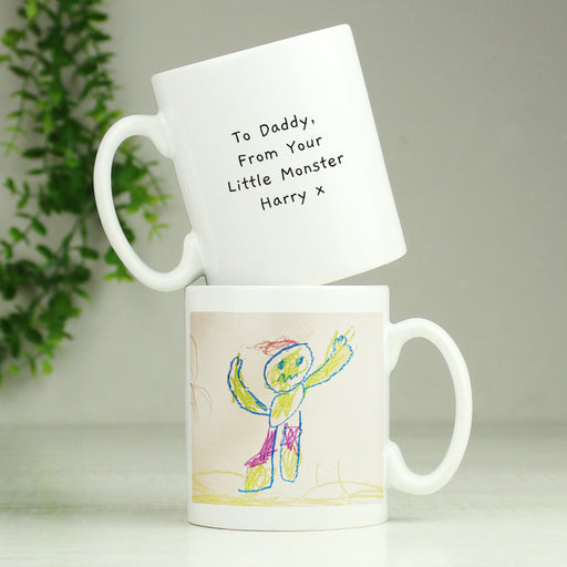 Personalised Childrens Drawing Photo Upload Mug - The Gift Cabin UK