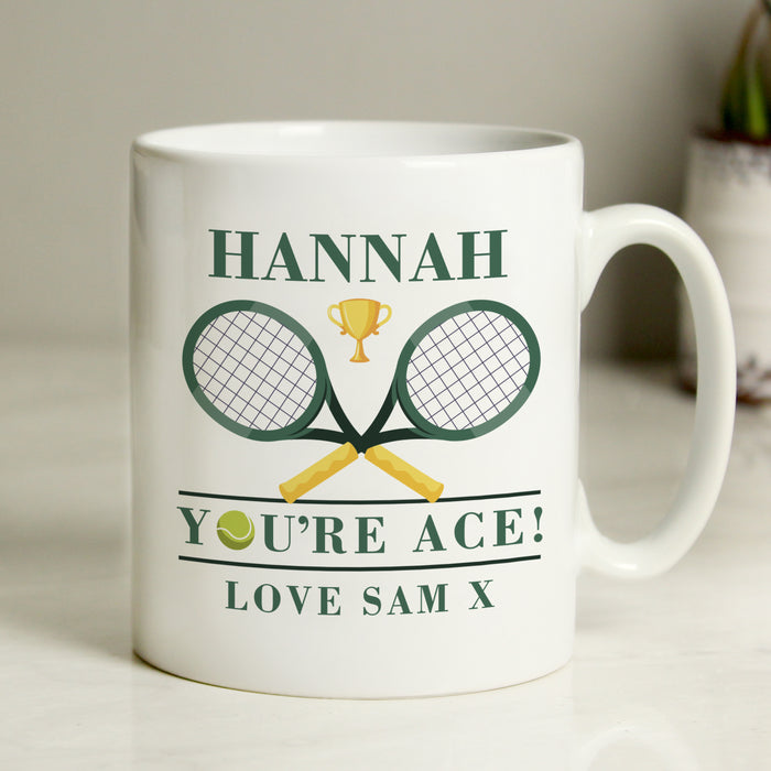 Personalised Tennis Mug - The Gift Cabin UK