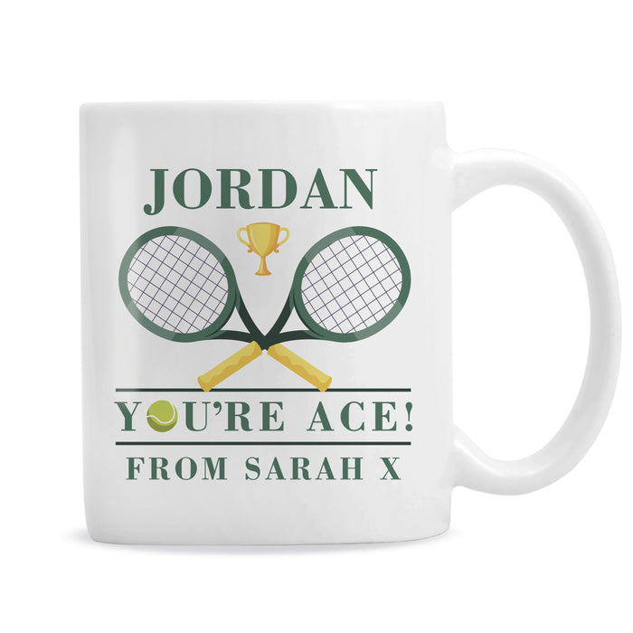 Personalised Tennis Mug - The Gift Cabin UK