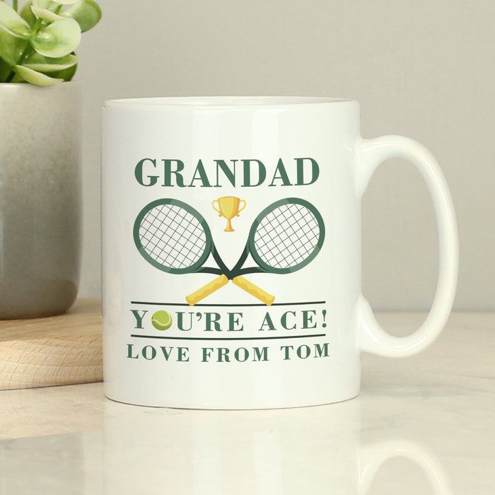 Personalised Tennis Mug - The Gift Cabin UK