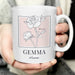 Personalised Birth Flower Mug - The Gift Cabin UK