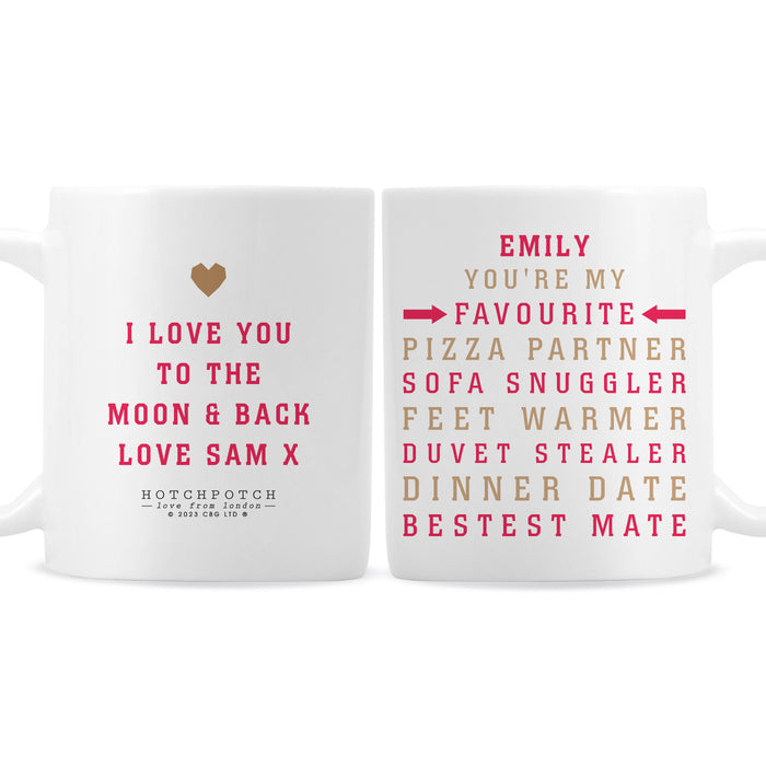 Personalised Hotchpotch My Favourite Mug - The Gift Cabin UK