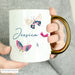 Personalised Hotchpotch Butterfly Gold Handle Mug - The Gift Cabin UK