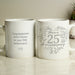 Personalised 25th Silver Wedding Anniversary Mug - The Gift Cabin UK