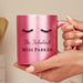 Personalised Eyelashes Pink Glitter Mug - The Gift Cabin UK