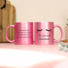 Personalised Eyelashes Pink Glitter Mug - The Gift Cabin UK