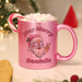 Personalised Stay Merry Santa Pink Mug - The Gift Cabin UK