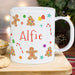 Personalised Gingerbread Pattern Plastic Mug - The Gift Cabin UK