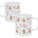 Personalised Gingerbread Pattern Plastic Mug - The Gift Cabin UK