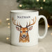 Personalised Watercolour Stag Mug - The Gift Cabin UK