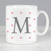 Personalised Monogram Pink Spot Mug - The Gift Cabin UK