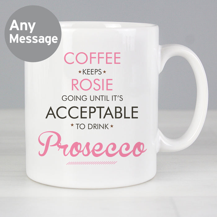 Personalised Acceptable to Drink Mug - The Gift Cabin UK