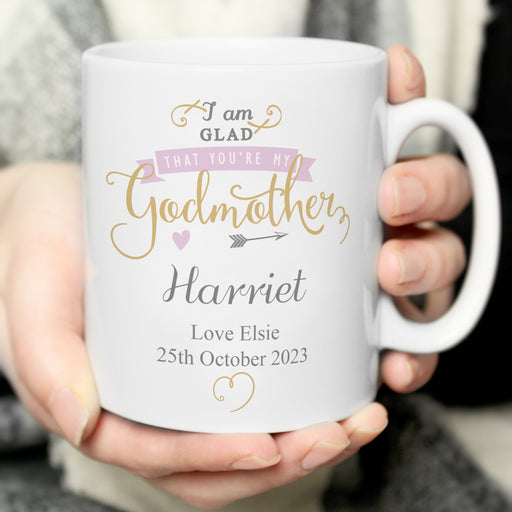 Personalised I Am Glad... Godmother Mug - The Gift Cabin UK