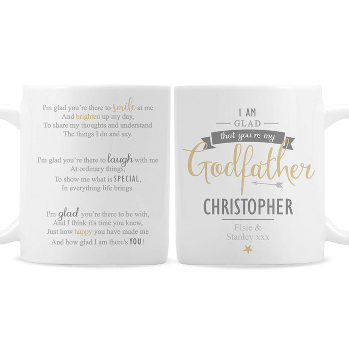 Personalised I Am Glad... Godfather Mug - The Gift Cabin UK