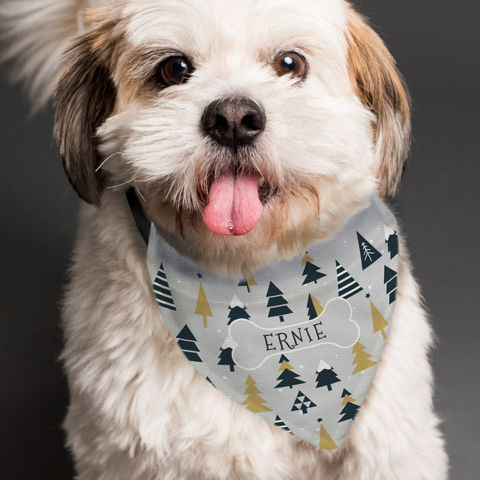 Personalised Christmas Tree Dog Bandana - The Gift Cabin UK