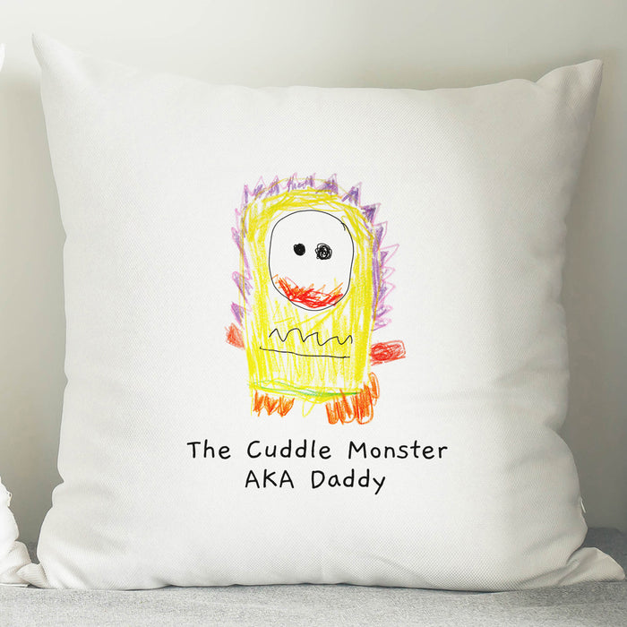 Personalised Childrens Drawing Photo Upload Cushion