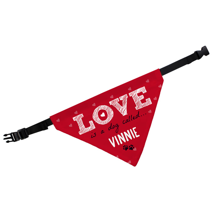 Personalised Love is... Dog Bandana - The Gift Cabin UK