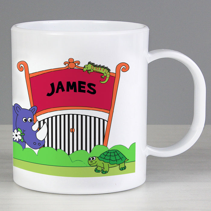 Personalised Zoo Plastic Mug - The Gift Cabin UK