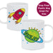 Personalised Space Plastic Mug - The Gift Cabin UK