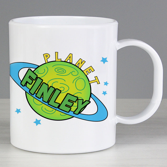 Personalised Space Plastic Mug - The Gift Cabin UK