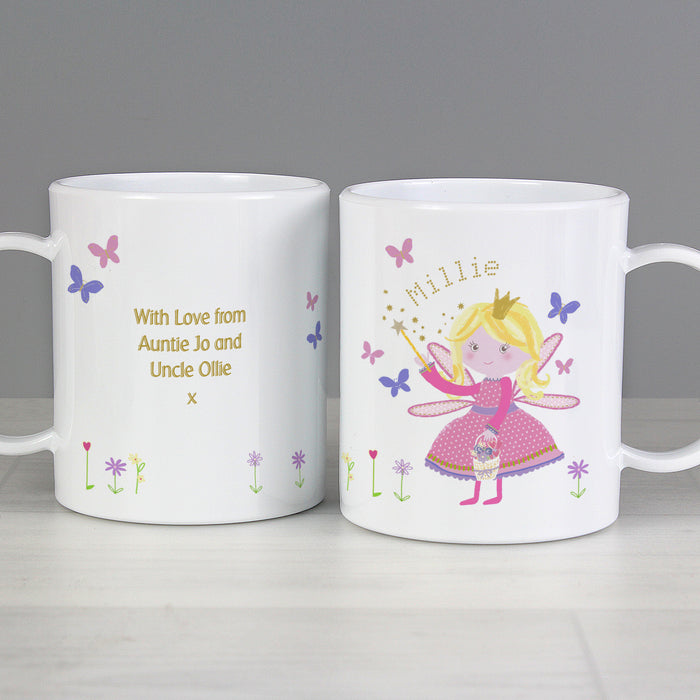 Personalised Garden Fairy Plastic Mug - The Gift Cabin UK