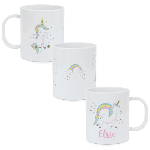 Personalised Baby Unicorn Plastic Mug - The Gift Cabin UK