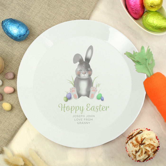 Personalised Easter Bunny Plastic Plate