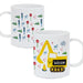 Personalised Digger Plastic Mug - The Gift Cabin UK