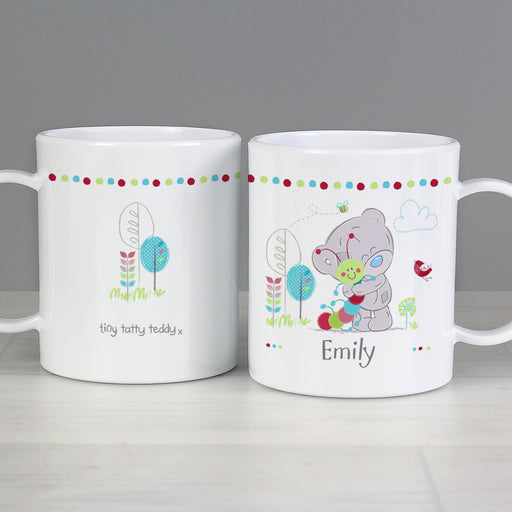 Personalised Tiny Tatty Teddy Cuddle Bug Plastic Mug - The Gift Cabin UK