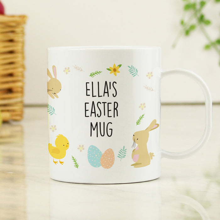 Personalised Easter Bunny Plastic Mug