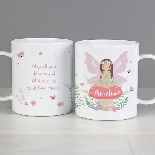 Personalised Toadstool Fairy Plastic Mug - The Gift Cabin UK