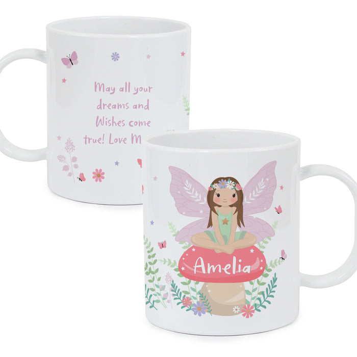 Personalised Toadstool Fairy Plastic Mug - The Gift Cabin UK