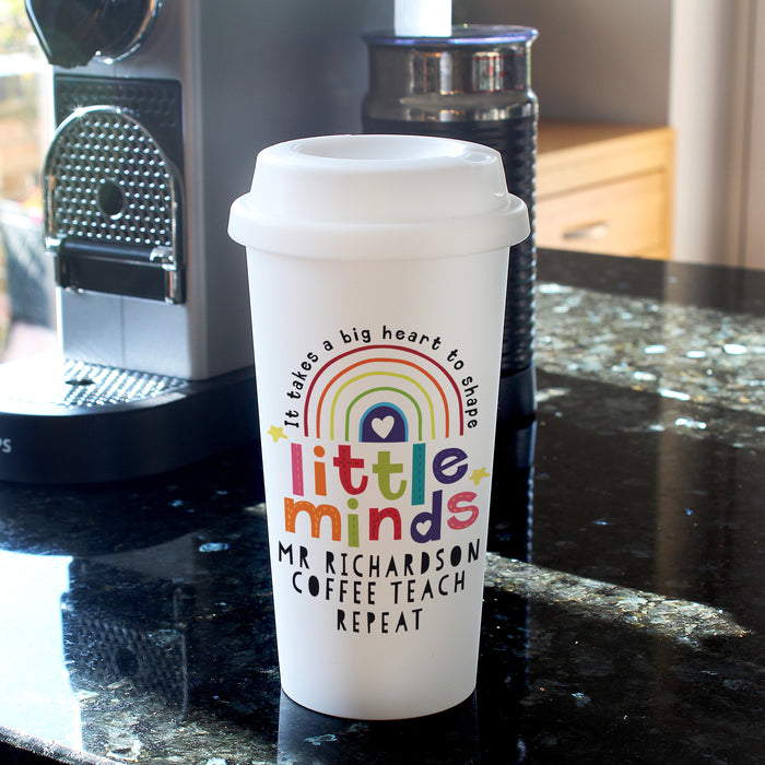 Personalised Shape Little Minds Travel Mug - The Gift Cabin UK