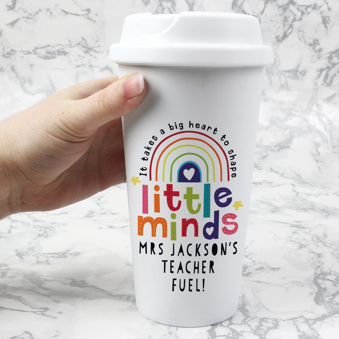 Personalised Shape Little Minds Travel Mug - The Gift Cabin UK