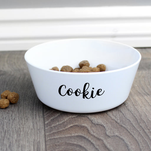 Personalised Name Plastic Cat Bowl - The Gift Cabin UK