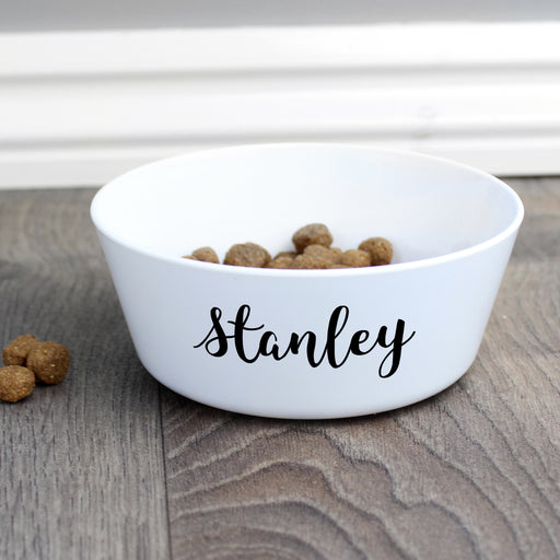 Personalised Name Plastic Cat Bowl - The Gift Cabin UK