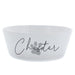 Personalised Grey Pawprint Plastic Cat Bowl - The Gift Cabin UK