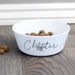 Personalised Grey Pawprint Plastic Cat Bowl - The Gift Cabin UK