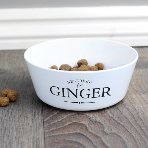 Personalised Reserved for Plastic Cat Bowl - The Gift Cabin UK