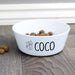 Personalised Scribble Cat Plastic Cat Bowl - The Gift Cabin UK