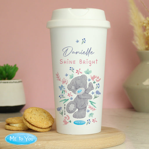 Personalised Me To You Floral Insulated Reusable Eco Travel Cup - The Gift Cabin UK