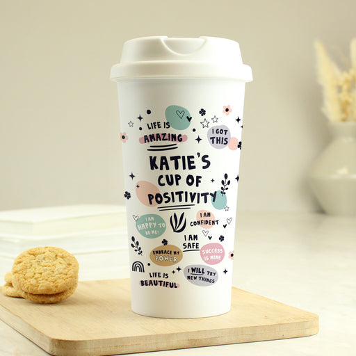 Personalised Positive Affirmations Travel Mug - The Gift Cabin UK