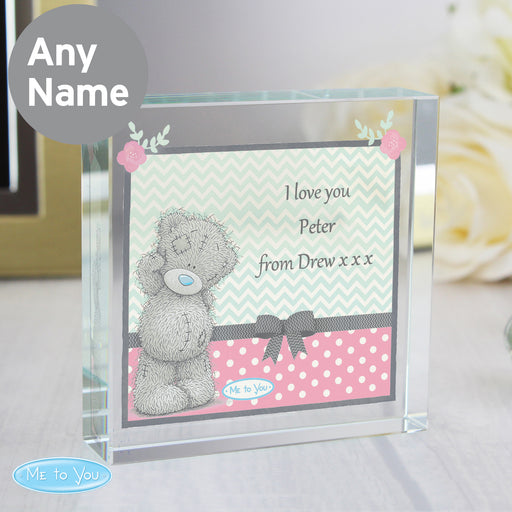 Personalised Me To You Pastel Polka Dot for Her Crystal Token - The Gift Cabin UK