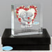 Personalised Me to You Rose Heart Crystal Token - The Gift Cabin UK