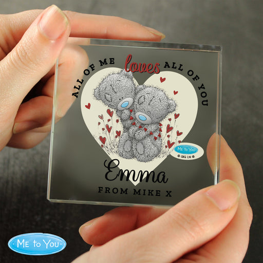 Personalised Me to You Love Heart Crystal Token - The Gift Cabin UK