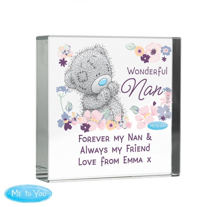 Personalised Me to You Wonderful Nan Crystal Token - The Gift Cabin UK